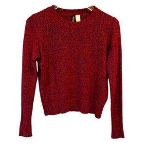 Divided By H & M | Red & Black Fleck Long Sleeves Crewneck Sweater Size Small